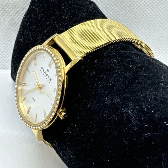 Skagen 922SGG Women's Stainless Steel Mesh Analog Dial Quartz Watch JNA580 - Picture 2 of 11